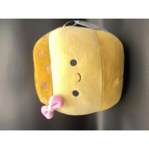 Squishmallows Plush Toy with Pink Bow